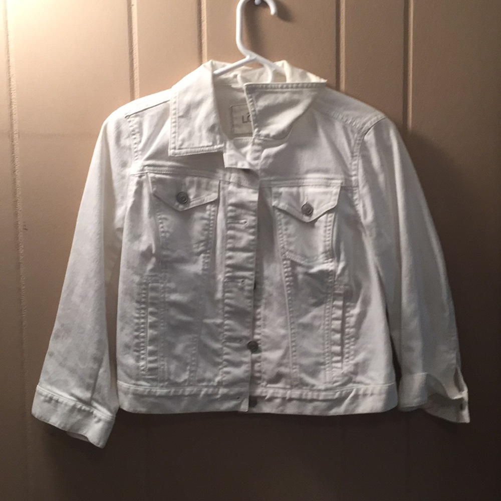 White denim jacket